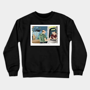 A rough channel crossing. Crewneck Sweatshirt